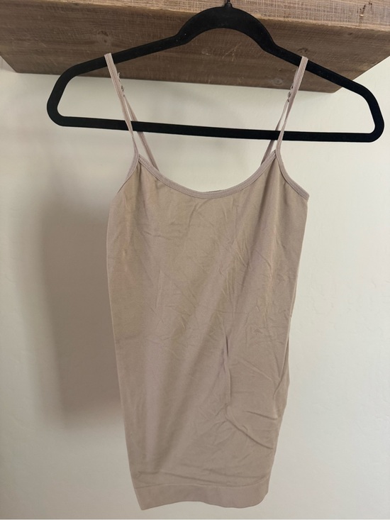 Tops - Beige Nude Seamless Cami Slip Dress